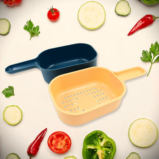 6-in-1 Multi-Function Vegetable & Salad Slicer with Drain Basket