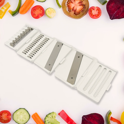 6-in-1 Multi-Function Vegetable & Salad Slicer with Drain Basket