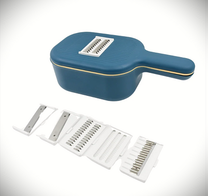 6-in-1 Multi-Function Vegetable & Salad Slicer with Drain Basket